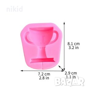 Купа орден Трофей 1 място силиконов молд форма фондан гипс декор, снимка 2 - Форми - 44053511