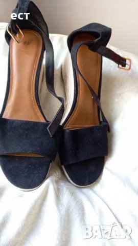 Велурени сандали HM,41, снимка 2 - Дамски ежедневни обувки - 36911388