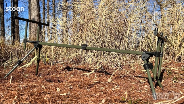 Шаранджйиска стойка за 3 броя въдици , снимка 8 - Такъми - 53004250