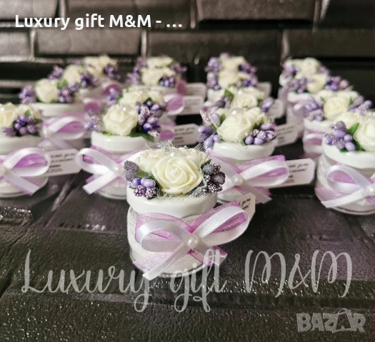 Подаръци за гости -  бурканчета със свещ, снимка 8 - Подаръци за кръщене - 36079607