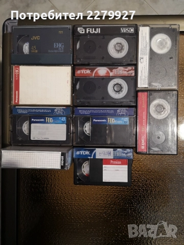 VHS C Видео касети презарезени с чисто нова видео лента TDK HS 45 min. 