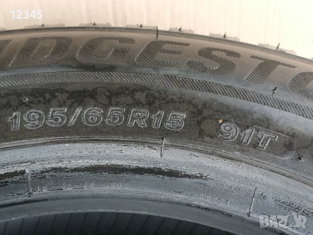 195/65R15 bridgestone 7,3мм гайфер-№152, снимка 8 - Гуми и джанти - 43141268