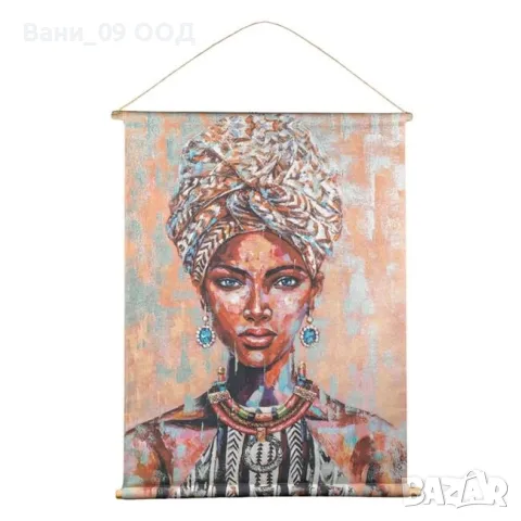 97х76см! Текстилно платно с етно мотив