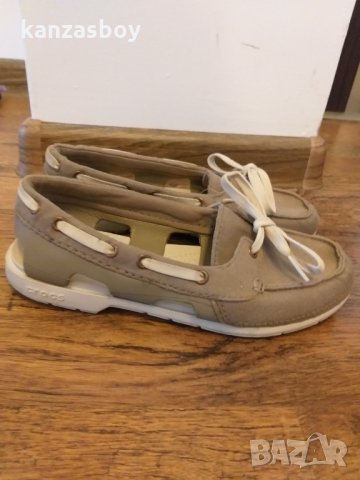  crocs Khaki/Stucco Boat Shoes - страхотни дамски обувки, снимка 2 - Сандали - 32713703