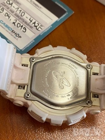 Часовник Casio BABY G WHITE, снимка 4 - Водоустойчиви - 32487374