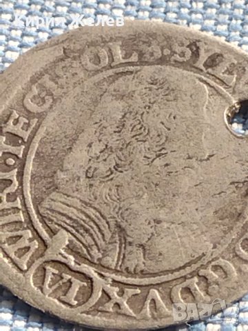 Сребърна монета 6 кройцера 1674г. Силвия Фридрих Вюртемберг Олс Силезия 13788, снимка 5 - Нумизматика и бонистика - 42970035