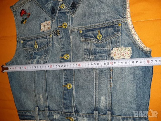 Дънков елек на Cassidi с подплата, снимка 7 - Елеци - 27162223