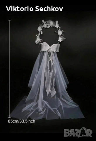 Воал за моминско парти , снимка 2 - Сватбени аксесоари - 51488409