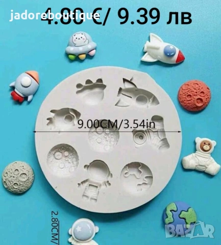 Силиконов молд Планети/ Космос различни видове , снимка 4 - Форми - 46804215