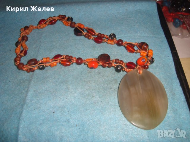 СКЪПОЦЕННО КОЛИЕ АРТ МЕДАЛЬОН ХЕНД-МЕЙД ИЗРАБОТКА от ЕСТЕСТВЕНИ КАМЪНИ и МАТЕРИАЛИ и МУРАНО 27095, снимка 13 - Колиета, медальони, синджири - 35078911