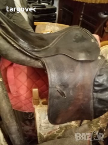 Автентично старо кожено седло, снимка 3 - Антикварни и старинни предмети - 29696470