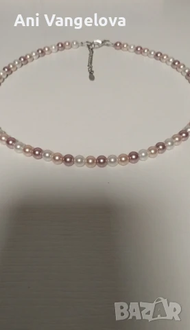 Колие с перли от седеф, снимка 3 - Колиета, медальони, синджири - 51153133