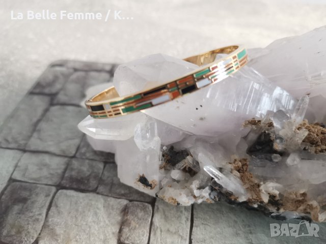 Гривни и пръстени от медицинска стомана в злато, снимка 7 - Гривни - 36637647