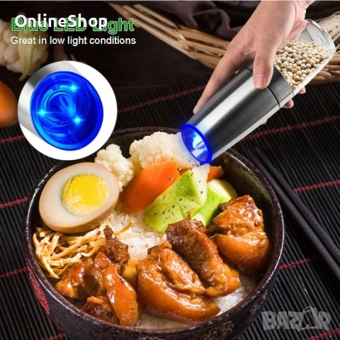 Мелничка за сол и черен пипер, неръждаема стомана, снимка 13 - Други - 52347917