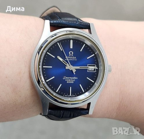 Omega Seamaster Cosmic 2000 Automatic, Cal.1012, Тъмносин Циферблат, снимка 6 - Мъжки - 44102834