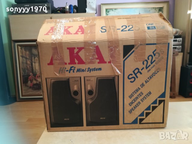 akai sr-225 2бр тонколони в кашон-внос франция 3103211815, снимка 2 - Тонколони - 32375211