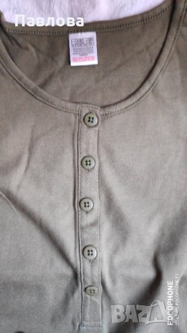 Нова рокля от памук цвят маслено-зелен, снимка 3 - Детски рокли и поли - 35037854