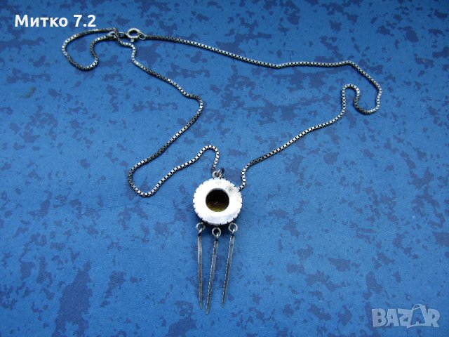 сребърен медальон - 3, снимка 3 - Колиета, медальони, синджири - 28001482