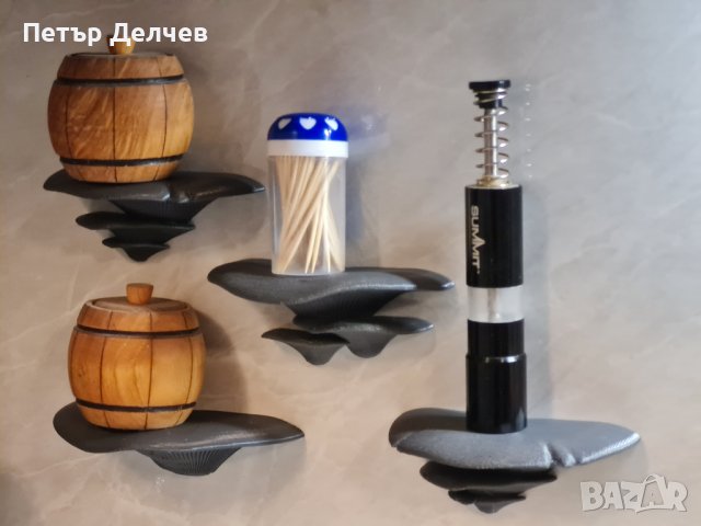 Декоративни гъби за кухня – мини рафтове за подправки и солници