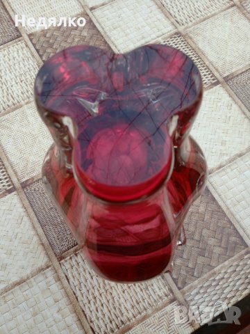 Винтидж ваза Мурано,оловен кристал,Нова с кутия, снимка 10 - Антикварни и старинни предмети - 35174605