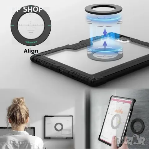Nillkin за iPad Air 13 инча калъф с клавиатура(M2, 2024),iPad Pro 12.9, снимка 7 - Таблети - 49937973