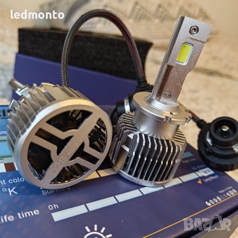 Двустранен CSP чип: Осигурете си по-широк и по-ярък лъч с LED крушки D2S D1S D3S, снимка 4 - Аксесоари и консумативи - 43171458