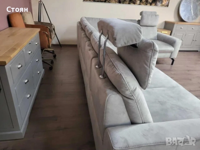 ПРОМОЦИЯ!!! Светло сив ъглов диван ZE - EM20028, снимка 9 - Дивани и мека мебел - 52837631