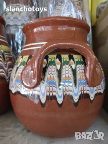 Глинена тава с капак,малка и голяма. Гърнета, снимка 7 - Съдове за готвене - 49395882