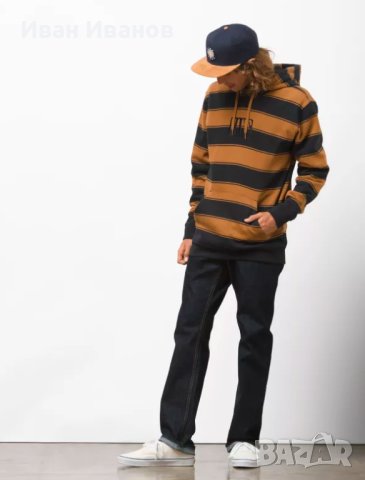 Vans tall box hotsell stripe pullover hoodie