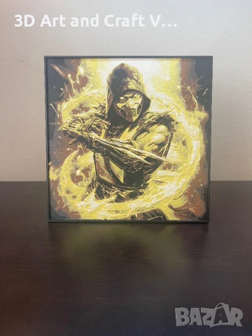 Релефна картина Scorpion – Mortal Kombat 🐉
