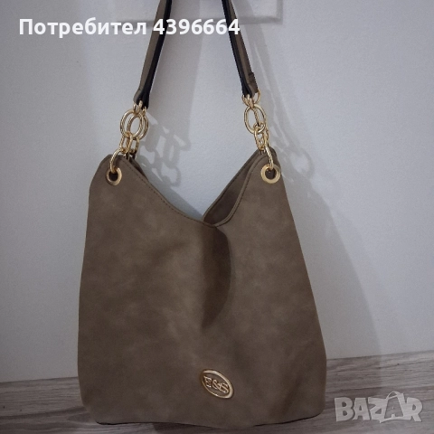 дамска чанта от обърната кожа(велур), снимка 2 - Чанти - 52301268