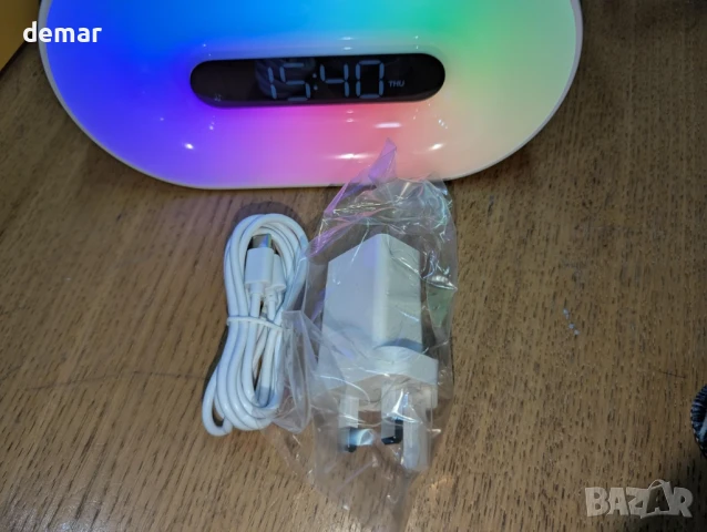 Машина за бял шум с 30 успокояващи звука за сън - димируема нощна лампа с 2 аларми и таймер, снимка 10 - Друга електроника - 50708959