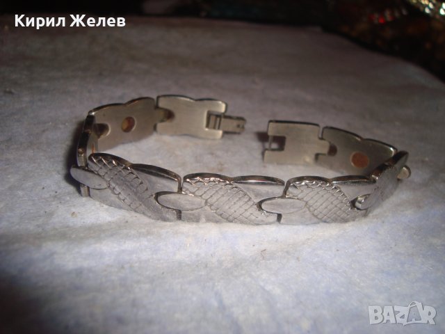 СТОМАНЕНА СРЕБРИСТА КРАСИВА СТИЛНА МОДНА ГРИВНА БЛАГОРОДНА НЕРЪЖДАЕМА СТОМАНА 4132