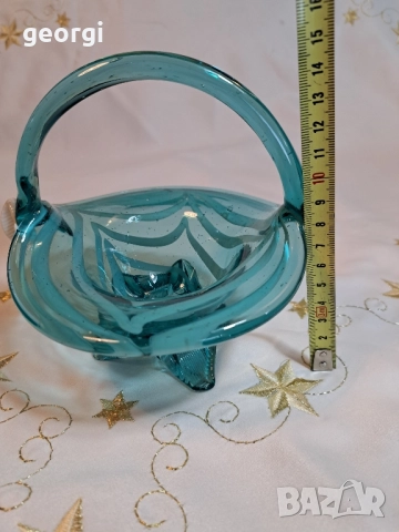 стъклена кошница Murano 29/6, снимка 5 - Декорация за дома - 52809817