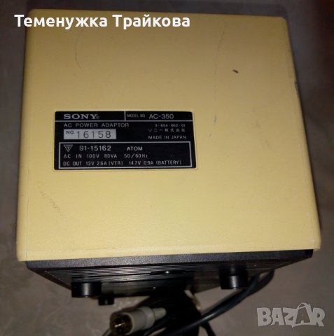 Захранващ адаптер Sony AC-350, снимка 2 - Друга електроника - 31506018