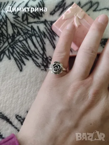 Дамски пръстен с печат 925, снимка 7 - Пръстени - 49605863