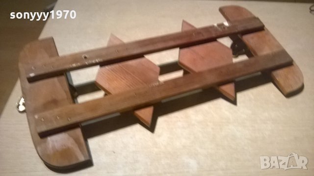 красива дървена закачалка-56х26см-внос швеицария, снимка 16 - Колекции - 26476679