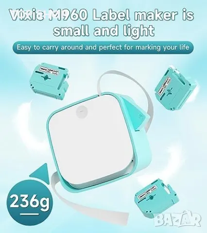 Нова Bluetooth принтер преносим мини за Създаване етикети iOS Android, снимка 5 - Друга електроника - 49239116