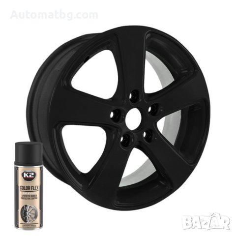 Гумирана боя Automat, Спрей за джанти, 400мл, Черен мат