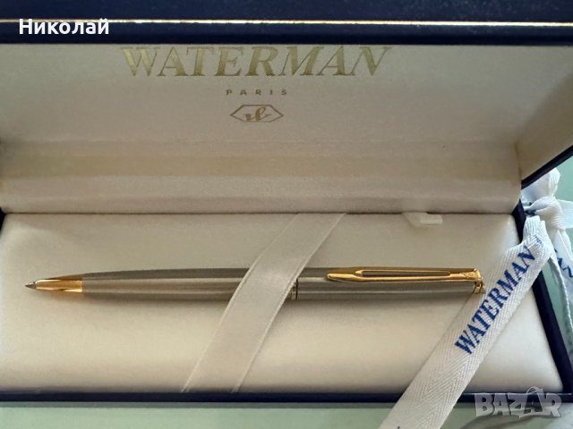 Химикалка Waterman Hémisphère Stainless Steel GT, в подаръчна кутия, снимка 1 - Ученически пособия, канцеларски материали - 43999503