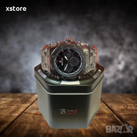 Стилен и функционален мъжки часовник BISTEC, снимка 3 - Мъжки - 52793572