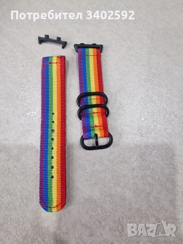 Цветна текстилна каишка за часовник 22мм