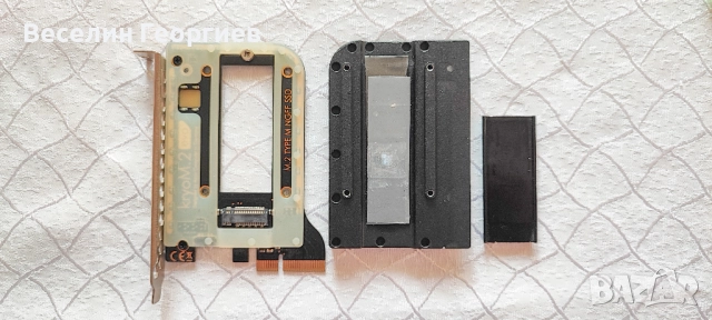 Aquacomputer kryoM.2 Evo PCIe 4.0/3.0 x4 адаптер за M.2 PCIe SSD , снимка 3 - Кабели и адаптери - 51624178