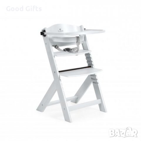 2в1 БЯЛ ДЪРВЕН СТОЛ ЗА ХРАНЕНЕ NUTTLE, снимка 5 - Други - 38566380