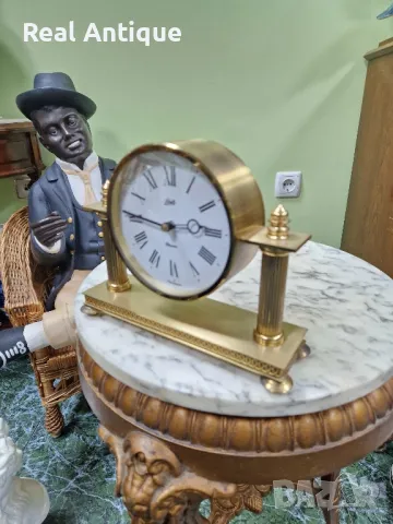 Рядък антикварен колекционерски немски настолен часовник Schatz , снимка 5 - Антикварни и старинни предмети - 49464868