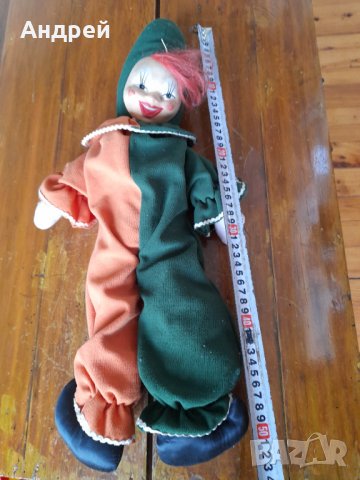 Стара кукла,клоун #12, снимка 4 - Антикварни и старинни предмети - 37920177