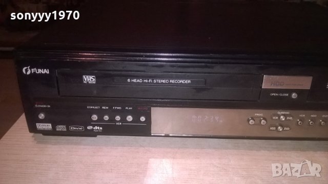 funai t3c-d8182db-dvd/hdd/video 6head hi-fi-внос швеицария, снимка 11 - Плейъри, домашно кино, прожектори - 27044955