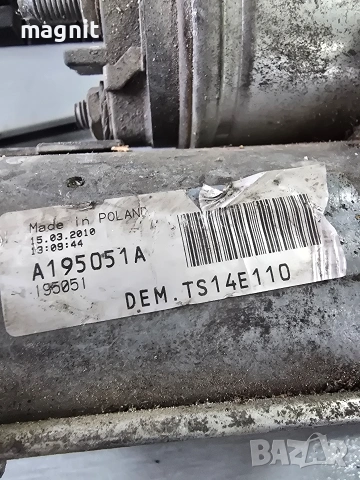 TS14E110 Стартер за Peugeot 307 (08.2000 - 12.2012) 1.4 HDi, 68 к.с. A195051A, снимка 2 - Части - 53411349