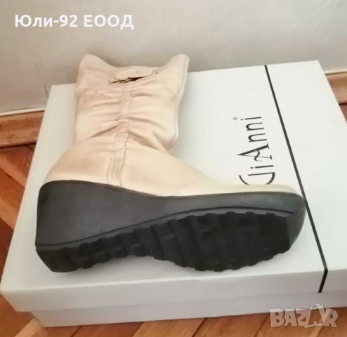 Елегантни и топли зимни ботуши от естествена кожа /нови/, снимка 4 - Дамски ботуши - 34585751