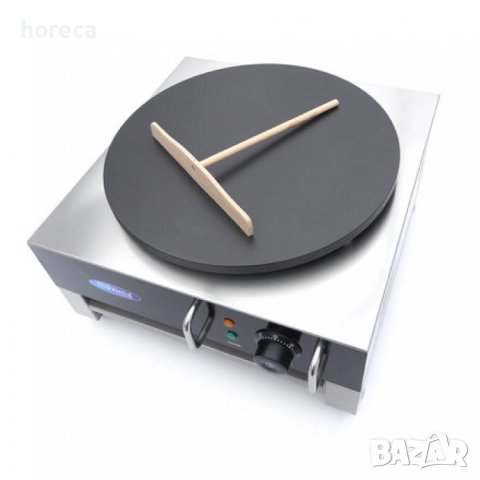 Единичен котлон за палачинки, тип - креп , ток, с индикатор за температура, термостат от 0°C до 300°